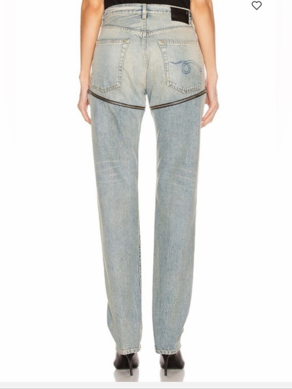 Nwt R13 zipper jeans - Picture 9 of 12